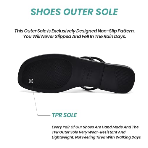 Image of NianEr Womens Microfiber Leather Memory Foam H Sandals Summer Shoes Slides | Flat, Comfortable, Slip On, Dressy, Dress, Beach, Vacation, Designer, Comfy, Casual, Bridal, Church, Boho, Office, Work
