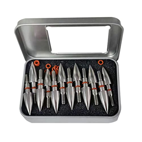 Image of 100 /125 /150 /200 /300 Grains Archery Field Points Practice Field Tips, Archery Target Practice Hunting Arrow Tip for Recurve, Compound Bow Crossbow, Stainless Steel Screw in Broadheads