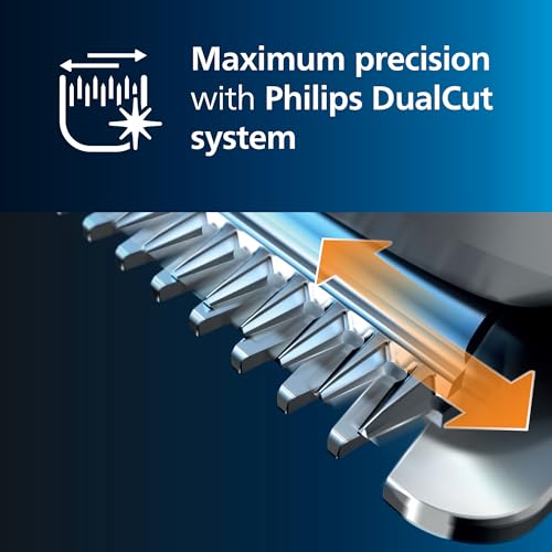 Philips Hair Clipper Series 7000 Haarschneider mit Trim-n-Flow-Technologie (Modell HC7650/15)