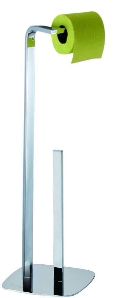 My Bathroom World Chrome Kingston Freestanding Toilet Roll Holder/Dispenser & Spare Paper Holder/Storer