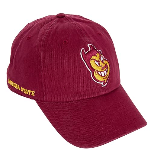 Gorra bordada Arizona State University roja ajustable miniatura 1