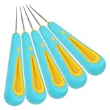 OSALADI 5stücke Handgefertigte Lederreparaturahle Nähahle Mit Griff Für Schuhreparatur Metall Und Abs-material Einfach Zu Bedienen Und Langlebig