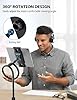 FATE TO FATE Gooseneck Tablet Holder Cell Phone Holder, Universal 360° Flexible Tablet Stand, Lazy Arm Stand Clamp Mount Bracket Bed for iPad Mini/Air, Samsung Galaxy Tab and 4.0-10.5" Devices(Black) #3