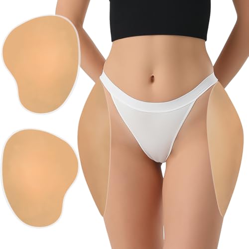 NSSZNUS 2PCS Adhesive Silicone Hip Pads for Women Sticky Butt Pads Realistic Hip Dip Shapewear for an Instant Hourglass Figure (US Alpha Large Regular Regular)
