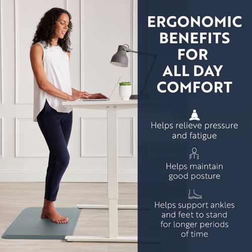Tapete antifatiga Kangaroo de apoyo ergonómico con parte superior impermeable y duradera 5