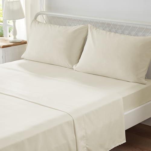 Image of Zzlpp Queen Comforter Set 7 Pieces, Pale Yellow Seersucker Bed in a Bag with Comforter, 2 Pillow Shams, 2 Pillowcases, 1 Flat Sheet, 1 Fitted Sheet