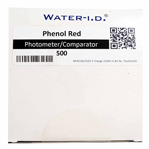 well2wellness® Pool Testtabletten/Messtabletten Phenol Red (pH) für Photometer/Comparator - 500er Pack