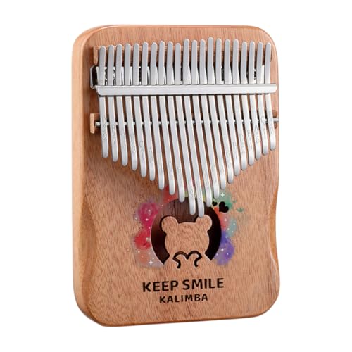 Kalimba - Piano de pulgar de 21 teclas/17 teclas, instrumento musical portátil para principiantes, regalos de música para amantes de la música (oso, grande)
