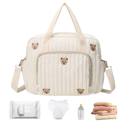 de pañales | Gran capacidad con bolsillo con cremallera, de pañales de hospital para mamá, para entrega en hospital, viajes, vacaciones, guardería, al aire libre, toallitas húmedas