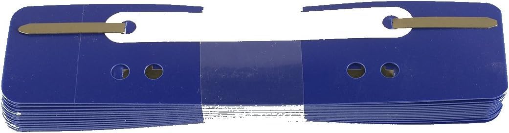 Durable Blue Flexi Punched Filing Strip Binding Clip Bar Tab | 250 Pack | Navy