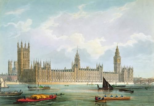 Cuadro lienzos fotos le nuove case del parlamento de Edmund Walker para sala de estar 60x90cm