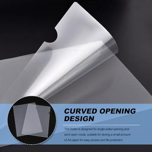 Klarsichthüllen A4 Seitlich Offen Glasklar 30 STK Aktenhüllen Klarsichtfolien Prospekthüllen A4 Seitlich Offen Sichthüllen für Papier