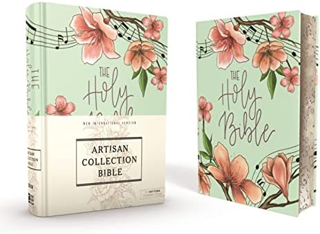 NIV, Artisan Collection Bible, Cloth over Board, Teal Floral, Designed Edges under Gilding, Red Letter, Comfort Print