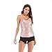 Produktbild Fenverk Damen Sport Tanktop, Fitness Running Tops Pro äRmellos Quick Dry Training Tank BH Yoga Gym Shirt Tanktop(Rosa,XXL)