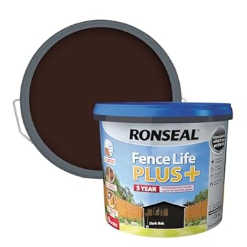 Ronseal Fence Life Plus Dark Oak 9L