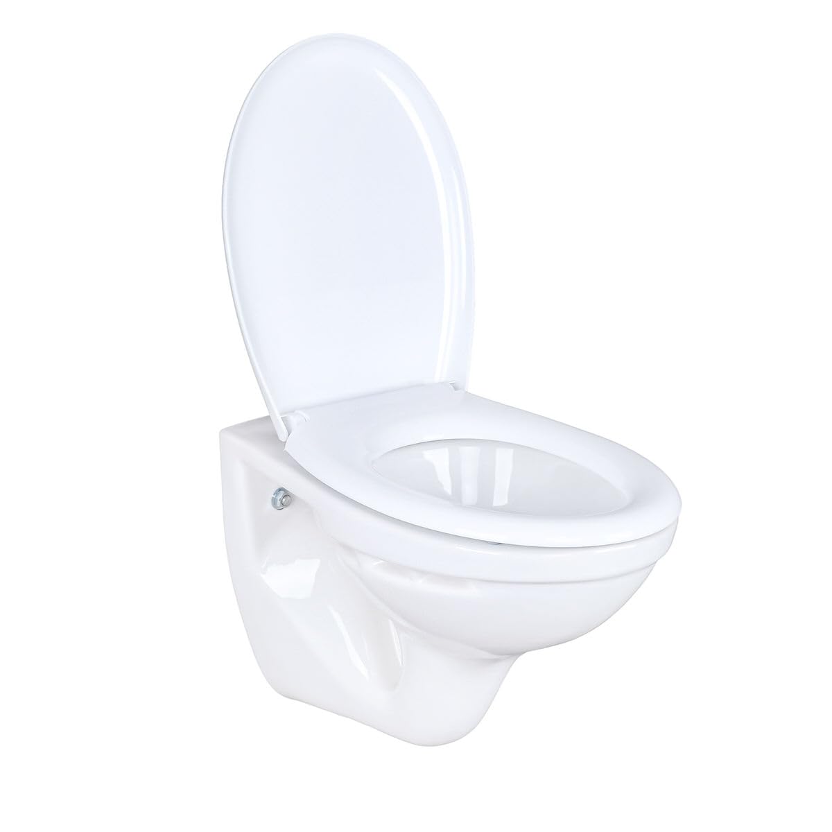 Belvit Hänge WC Komplettset Weiß Tiefspüler