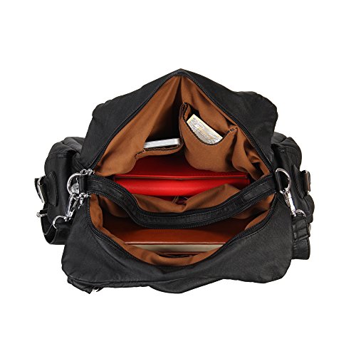 Veevan Borse da Spalla Vintage in pelle lavata