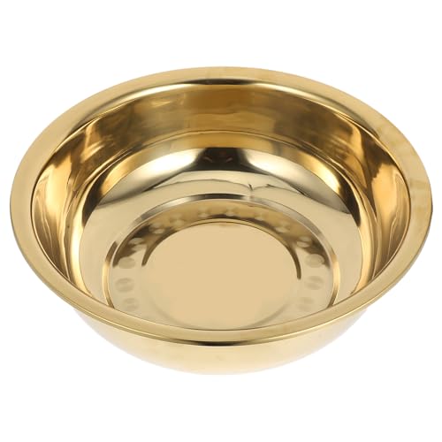 Bol de acero inoxidable para lavar la cara y alimentos con base resistente 2
