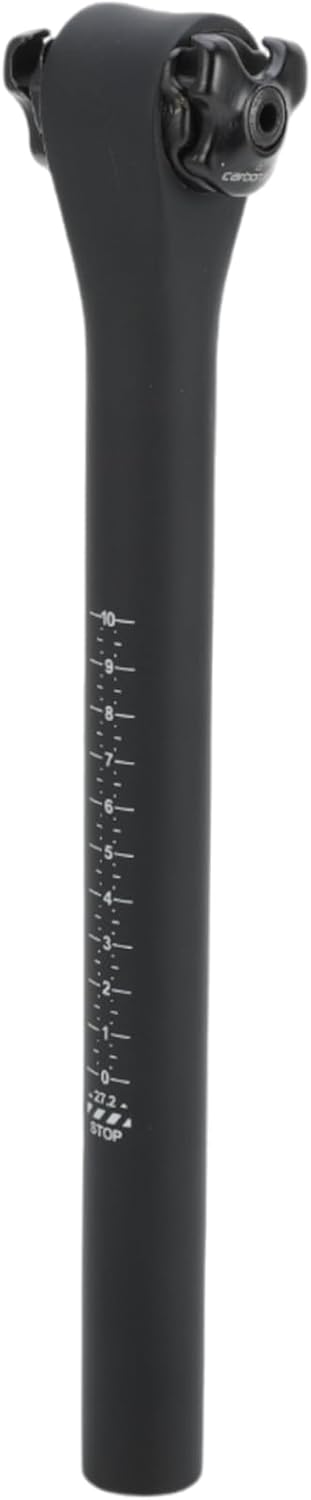 Bike Seat Posts Lightweight Bike Saddle Post Seat Tube Matte Black 1 Pc 27.2x300mm Carbon Fiber