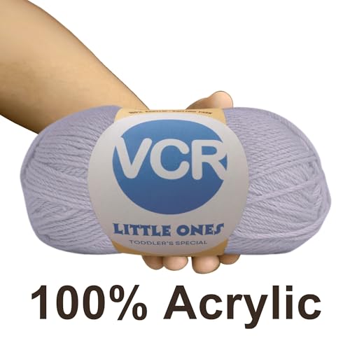 Image of VCR Lavender Yarn, 100 Grams Hank, 190 Meters Length, Acrylic Ball for Crochet and Knitting, Soft Crosia Threads, Pack of 1 Yarn, Suitable for DIY Crafts