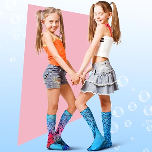 6 Pairs Knee High Socks for Kids Girls Cute Crazy Animal Pattern Fun Novelty Socks Adorable Knee-high Sock Gift2