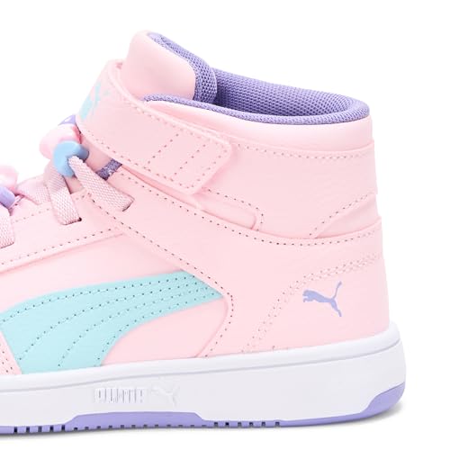Image of PUMA Kids' Rebound Layup Mid Hook and Loop Sneakers
