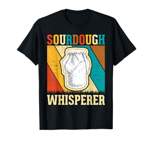 Photo de Sourdough Baker Bread Maker Funny Retro Sourdough Whisperer T-Shirt