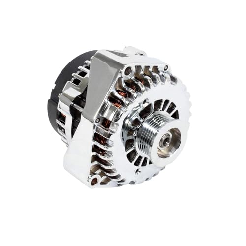 Top Street Performance High Output 220 Amp AD244 Style Alternator for GM - Chrome