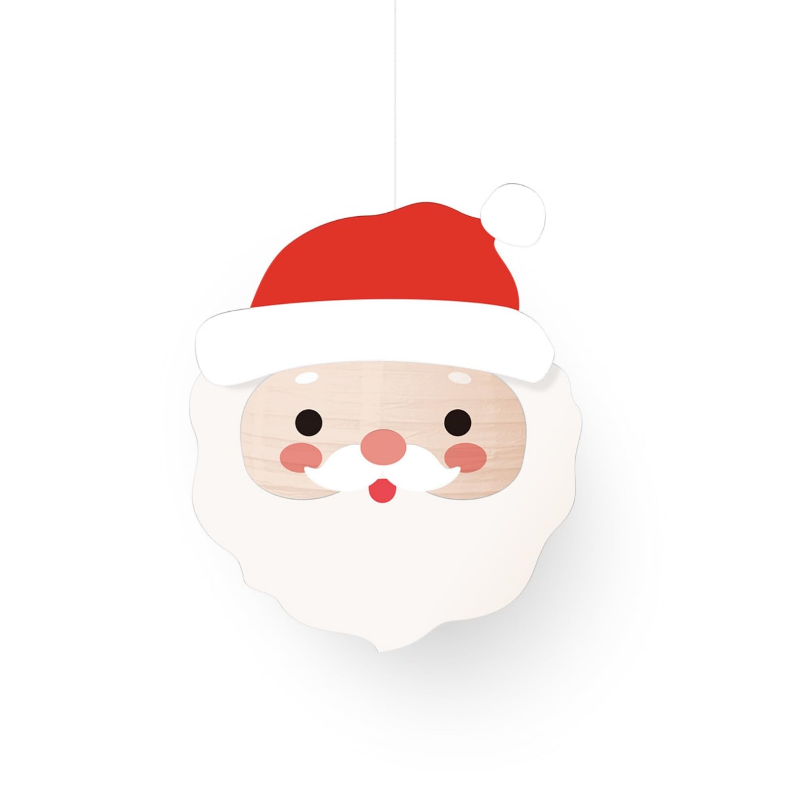 Hsioluted Festival Cartoon Design Paper Lamps Seasonal Decoration for Christmas Parties School Event Quick Setups Sturdy Recyclable Materials Holiday Paper Lamps