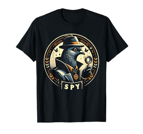 Pigeon Spy Retro Conspiracy Hommes Vintage Birdwatchers T-Shirt