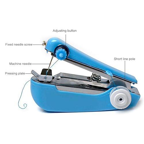 Mini-naaimachine, draagbare elektrische mini-naaimachine, draagbare naaimachine, compacte en duurzame handnaaimachine, kleine naaimachine voor kleding, gordijnen, doe-het-zelf, reizen - Image 4