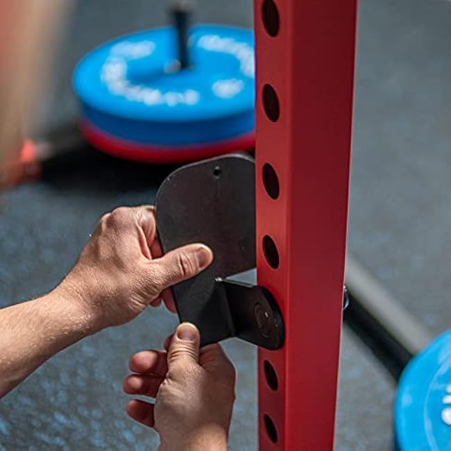 Synergee Step Up Attachment with 300lb Capacity for Power & Squat Racks. Compatible with 2x2 Tube Racks. Step Up Plate for Pull Ups, Muscle Ups, Toes to Bar, and more.
