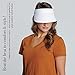 San Diego Hat Company Signature Women's Ultrabraid Large 3.5” Brim Visor with Ribbon Binding & Sweatband, Sun Hats for Women, White