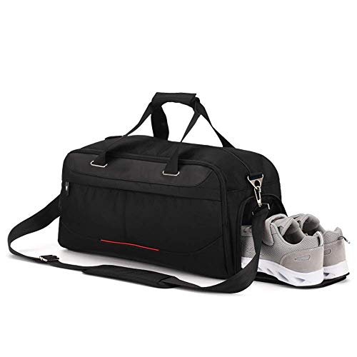 Hemfv Gym Bag Water Resistant Sports Gym Travel Weekender Duffel Bag With Shoe Compartment (Color : Gray) #TOP2