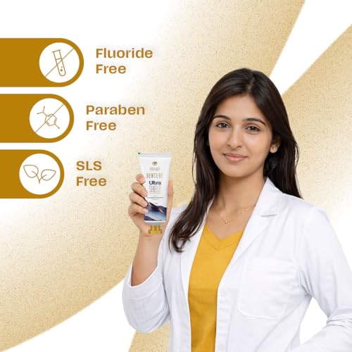Image of Dente91 Ultra Shield Toothpaste | Nano Hydroxyapatite Toothpaste | Anti Cavity with 2X Remineralization | Sensitive Teeth Care | Pack of 1, 70g
