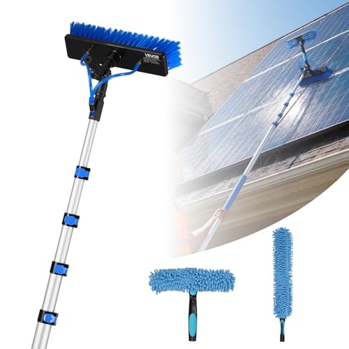 Imagen de VEVOR Kit de Limpieza de Paneles Solares con Pértiga Telescópica 7