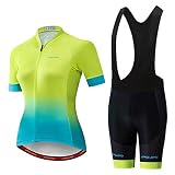 Cycling Jersey Set Women Bike Jersey bib Shorts Suit Padded Ladies MTB top Bottom Shirts Road Mountain Bicycle...