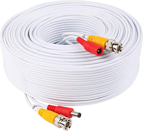 Cable BNC de vídeo continuo de 30.5m para DVR sin pérdidas de señal kit con 8 conectores 6