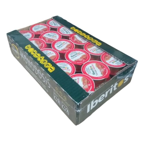 Iberitos Tomate Natural monodosis de 22 gramos x 45 unidades sin conservantes ni colorantes, Sin Gluten, Sin Lactosa