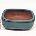 DOKUYIE Rectangular Bonsai Pot Dark Green Glazed Planter Outer Size 8.6x6.5x3.4/3.35''x2.5''x1.3'' (1800)