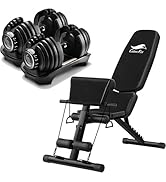 Amazon | 商品 トレーニングベンチ＋可変式 ダンベル 40kg