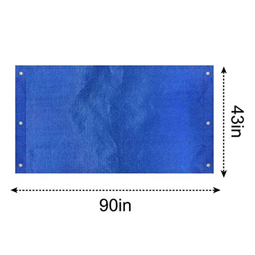 ABCCANOPY 43"X90" Swing Set Replacement Tarp for Playgrounds, Shade Screens (Blue)