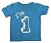 I'm 1 T-Shirt - One Year Old Birthday Party (12 Month, Turquoise)