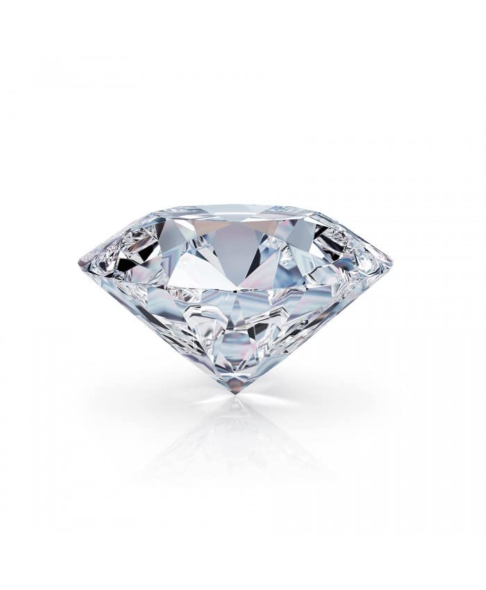 Zircon blanc rond 7.25 Ratti, cadeau précieux taille diamant