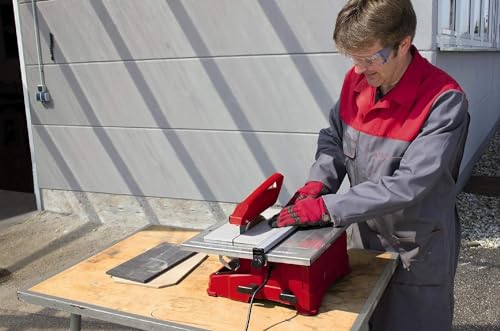 Stroj na řezání dlaždic Einhell TC-TC 800 (800 W, 2 950 min-1, sklopný nerezový stůl s úhlovou stupnicí, nastavitelný úhlový doraz, paralelní doraz se stupnicí, vč. diamantového řezacího kotouče Ø 180)