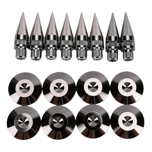 Image of Fafeicy Copper Speaker Spike Pad Kit with Base Pad for Subwoofer Amplifier CD DVD Recorder