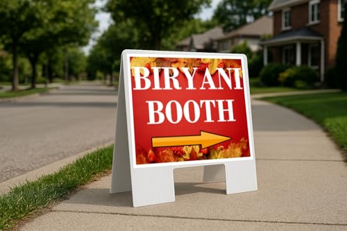 Biryani Booth Autumn Frame Colorful Maple Leaves On Red Background