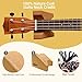 Ashanyi Guitar Neck Rest, Natural Cork Guitar Neck Cradle Support Pillow with Non-Slip Bumper Pads, String Instrument Luthier Tool for String Changing, Repair, Maintenance, Cleaning
