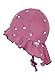 Sterntaler Bademütze Blumen mit Nackenschutz und Bindeband - Mädchen Schwimmmütze mit UV -Schutz 50+ - UV Bademütze Baby aus Bademodenstoff - Schirmmütze für Badespaß an sonnigen Tagen - purpur, 47