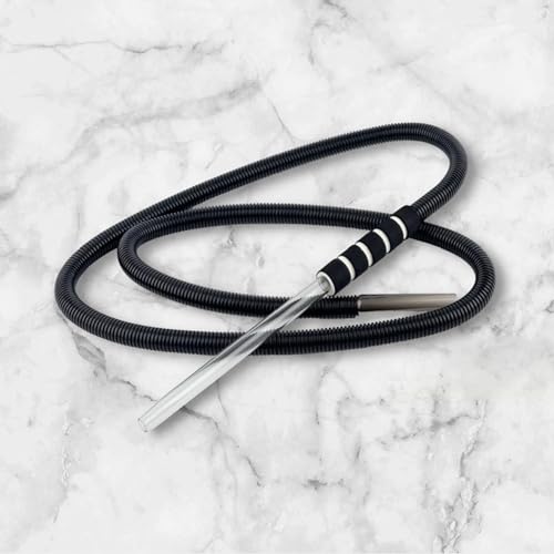 Fantasia Glass Hookah Hose - Extra Long Hose Soft Foam Grip - By Fantasia Hookah Flavors